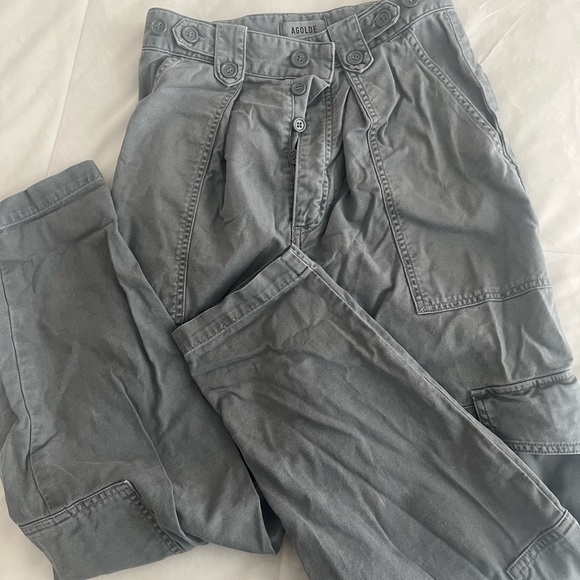 AGOLDE Mila Seamed Utility Pants 25 in light grey - Picture 4 of 5